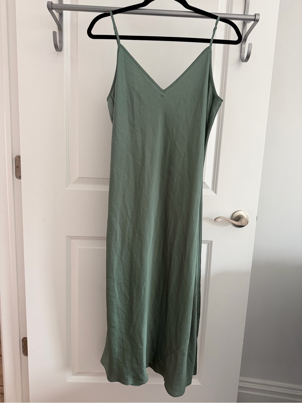 Aritzia Wilfred Sage Slip Maxi Dress with V-Neck